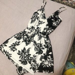 Skort style floral romper!